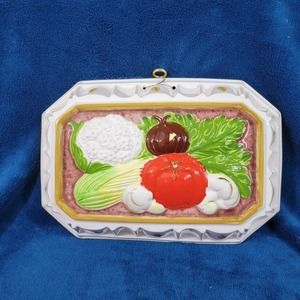 Wall Hanging Vegetables Ceramic Mold GAILSTYN-SUTTON Towle Company Hand Painted